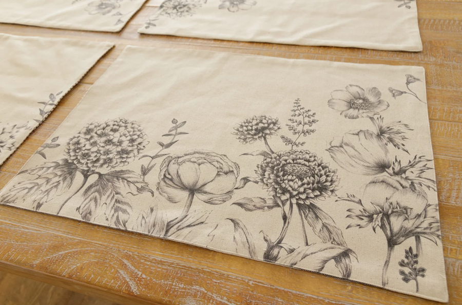 Set of 4 Reversible Placemats