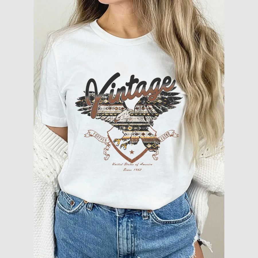 Vintage Eagle Graphic Tee