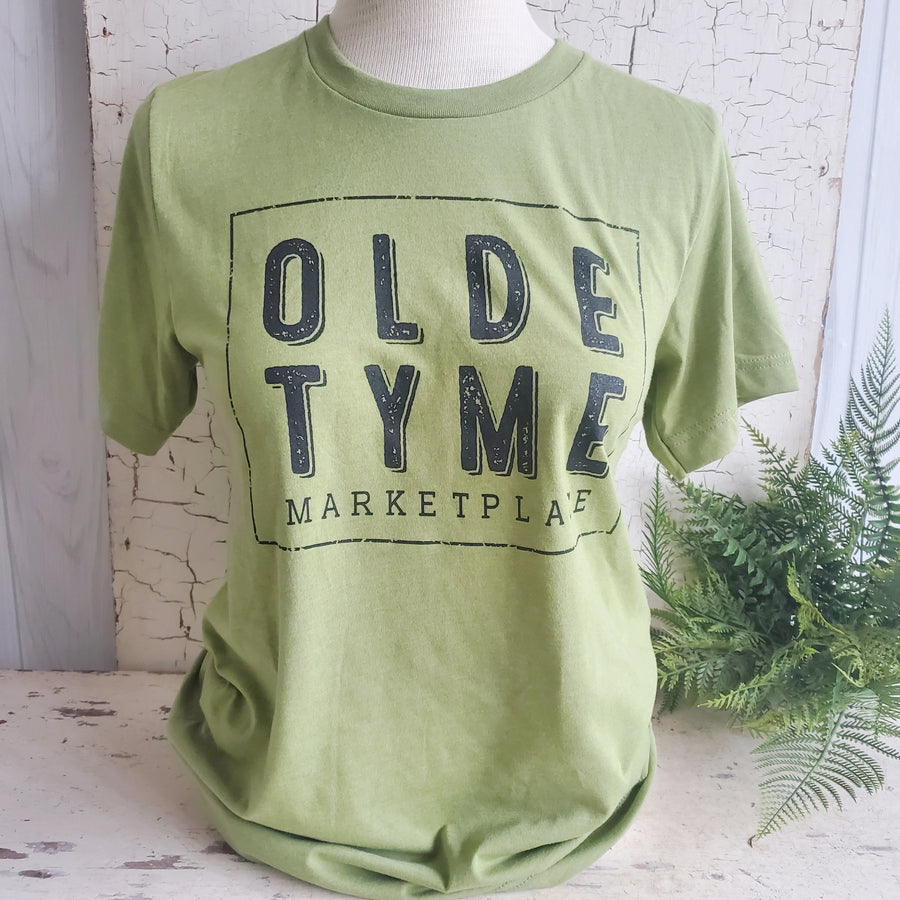 Signature Green Crewneck Olde Tyme Marketplace Shirt