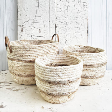 Set of 3 Maize Baskets