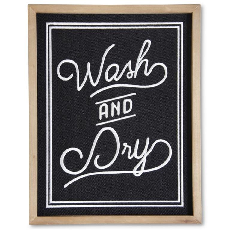 Wood Framed Laundry Sign