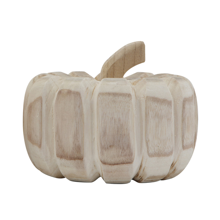 Large Paulowina Wood Pumpkin