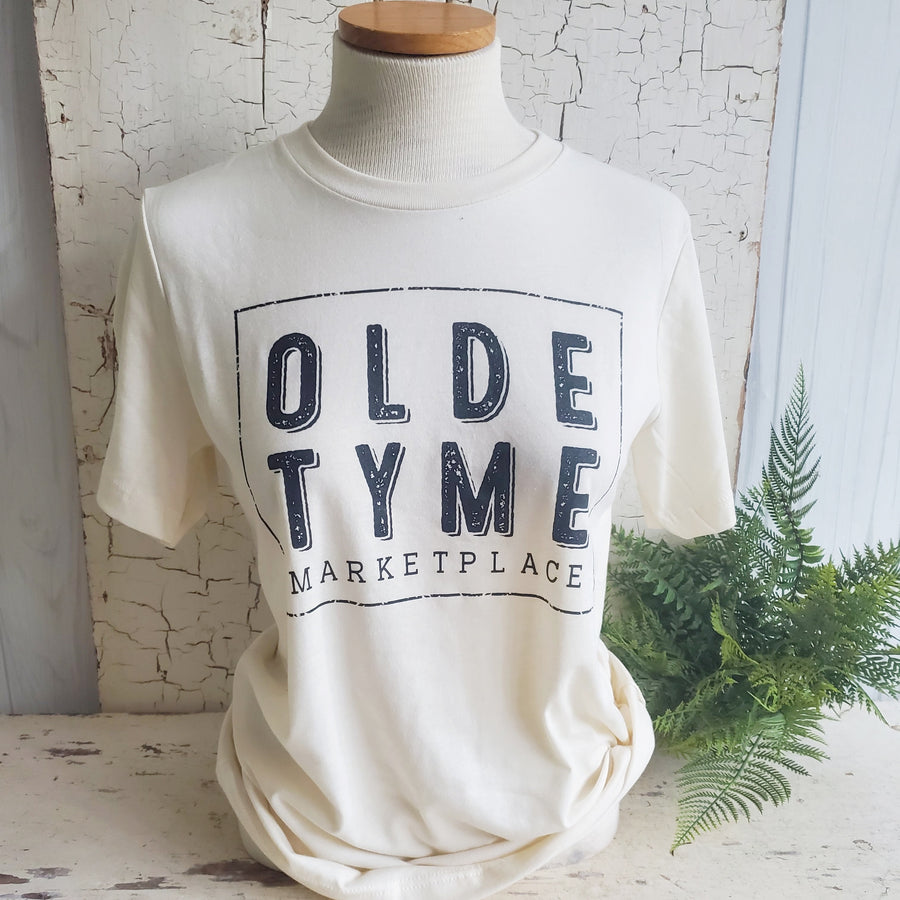 Vintage White Crewneck Olde Tyme Marketplace Shirt