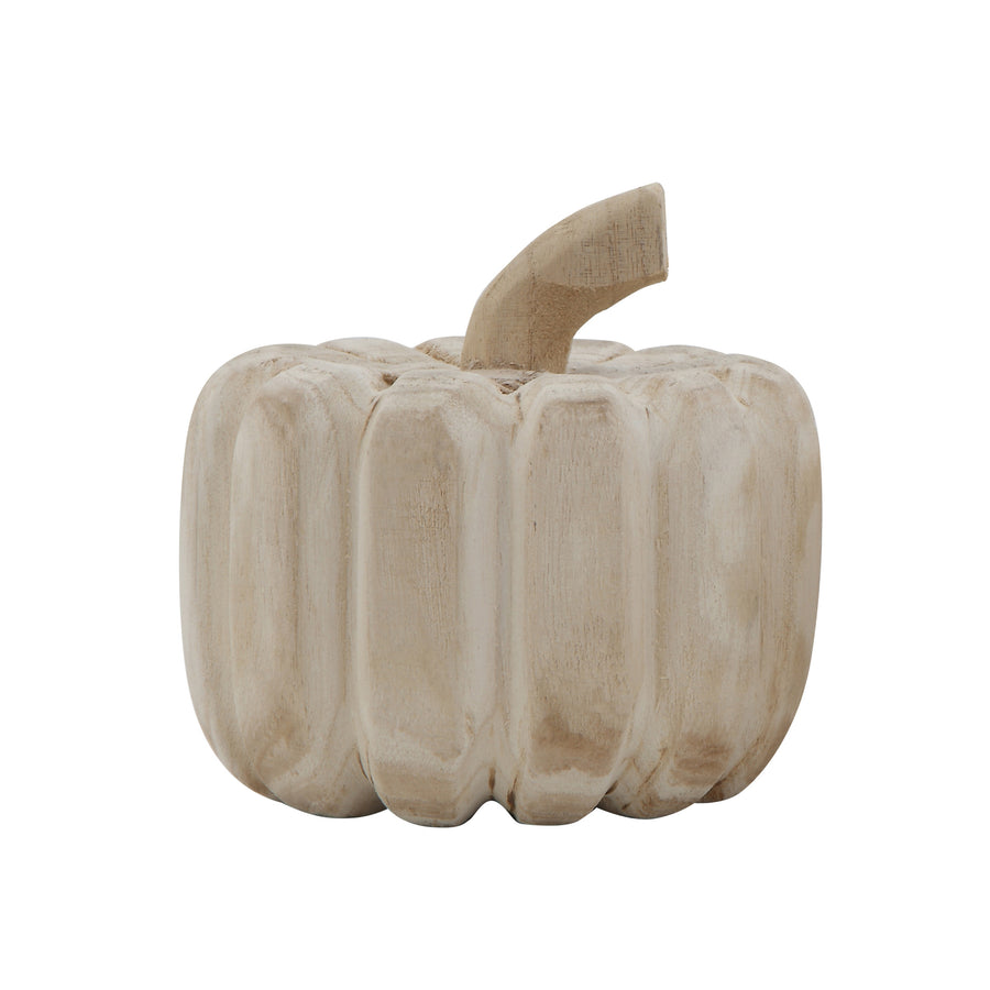 Small Paulowina Wood Pumpkin