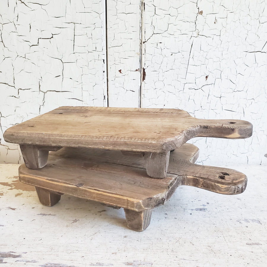 Set of 2 Square Wood Risers
