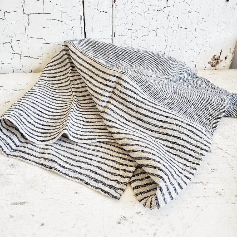 Natural Linen Multi Stripe Dish Towel